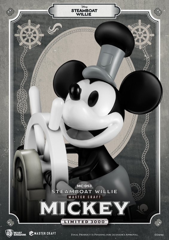 Steamboat Willie Mickey Mouse 1/4 Scale Master Craft Statue - Click Image to Close