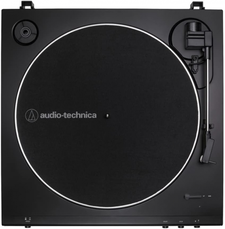 Audio Technica AT-LP60X-BK Fully Automatic Belt-Drive Turntable (Black) - Click Image to Close