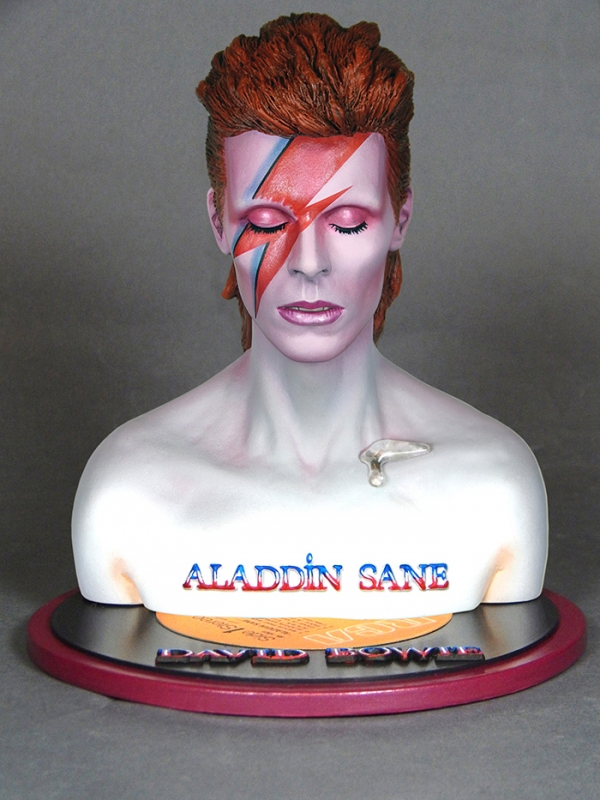 Aladdin Sane Bowie 1/4 Scale Bust Model Kit - Click Image to Close