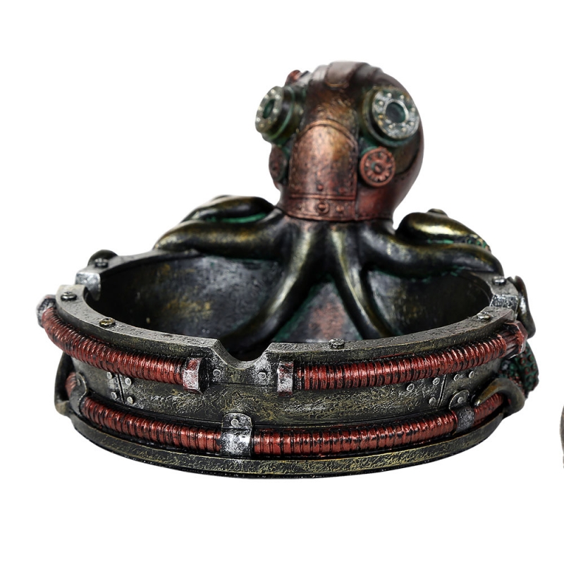 Steampunk Octopus Ashtray - Click Image to Close