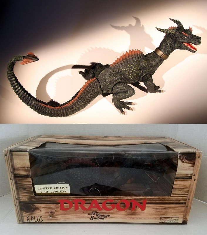 7th Voyage of Sinbad Deluxe Boxed Dragon Figure by X-Plus - Click Image to Close