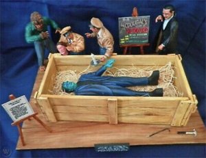 Monster Scenes Scale McDougals Frankenstein Crate Scene Model Kit