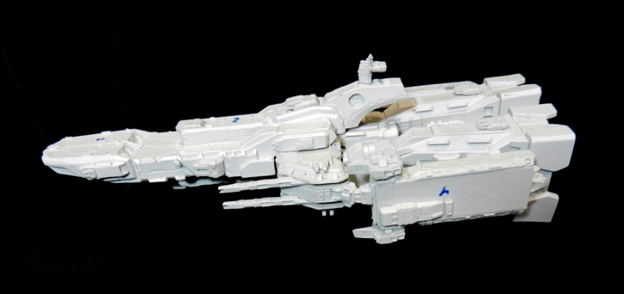 Macross Robotech SDF-1 1/4000 Scale Resin Model Kit (12 Inch Long) - Click Image to Close