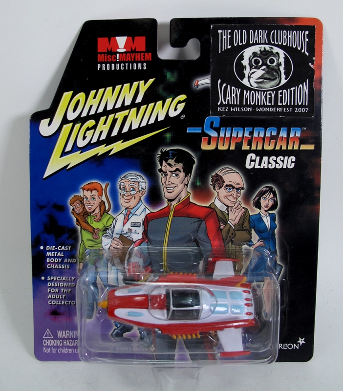 Supercar Die-Cast Metal Replica by Johnny Lightning RARE Wonderfest 2007 Scarry Monkey Edition - Click Image to Close
