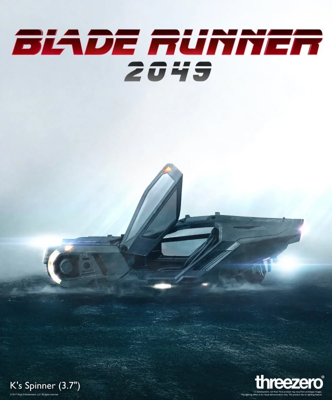 Blade Runner 2049 K's Police Spinner Die-Cast Metal Vehicle - Click Image to Close
