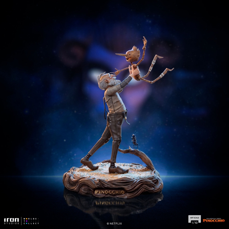 Geppetto & Pinocchio 1/10 Scale Statue by Iron Studios - Click Image to Close