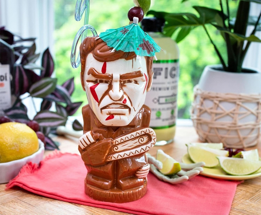 Evil Dead Ash Williams 18-Ounce Geeki Tiki Mug Bruce Campbell - Click Image to Close