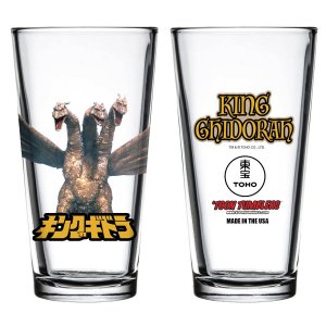 Godzilla King Ghidorah Toon Tumbler Pint Glass