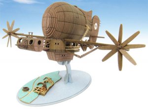 Laputa Castle in the Sky Tigermoth 1/300 Scale Paper Model