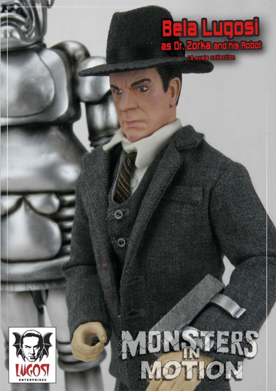 Bela Lugosi Phantom Creeps Dr. Zorka and His Robot 1/6th Scale Figure Set - Click Image to Close