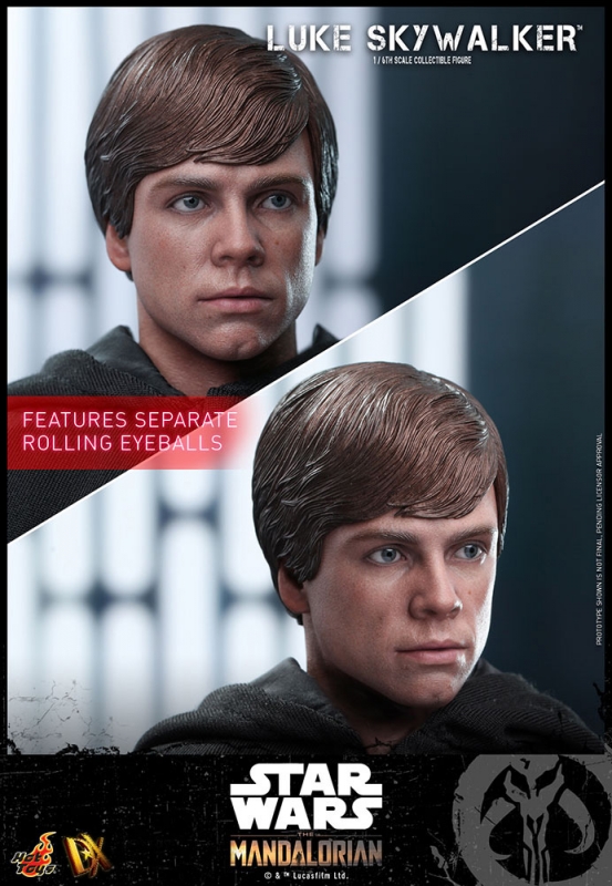 Star Wars Luke Skywalker Mandalorian Series 1/6 Scale Figure by Hot Toys - Click Image to Close