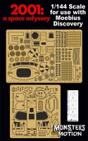 2001: A Space Odyssey Discovery 1/144 Scale Cockpit & Exterior Photoetch Upgrade Set for Moebius Model Kit by Green Strawberry