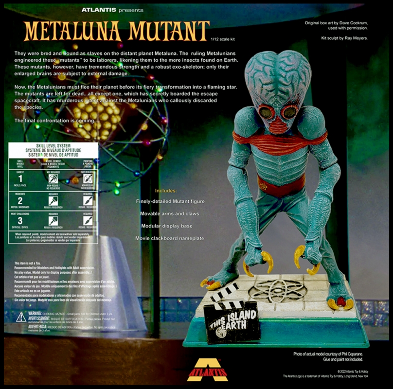 This Island Earth Metaluna Mutant Aurora Prototype Model Kit by Atlantis - Click Image to Close