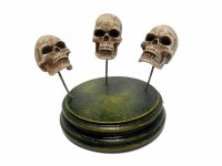 Human Skull Resin Model Set of (3) For Customizing Kits