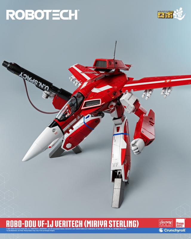 Macross Robotech VF-1J Veritech (Miriya Sterling) Robo-Dou Transforming Figure by ThreeZero - Click Image to Close