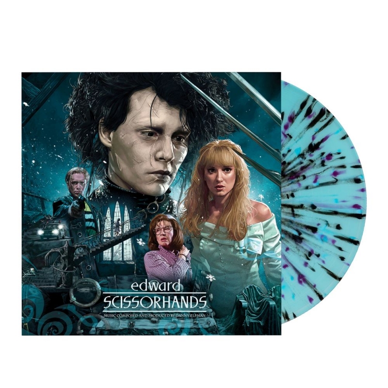 Edward Scissorhands Soundtrack "Ice Sculpture & Edward" Colored Vinyl LP Danny Elfman - Click Image to Close