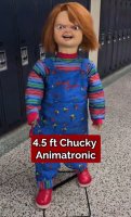 Child's Play Chucky 4 Foot Tall Anamatronic Prop Replica