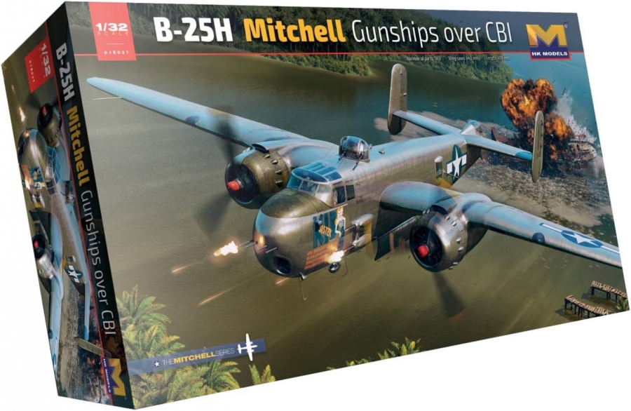 B-25H Mitchell Gunship 1/32 Scale Model Kit by HK Models - Click Image to Close