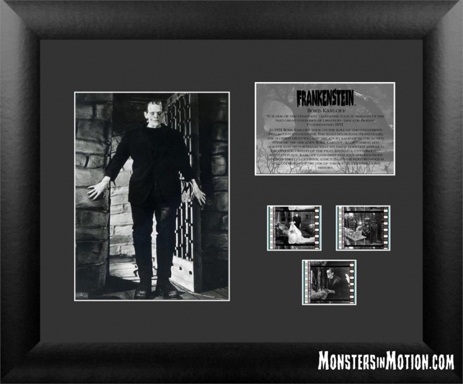 Frankenstein Boris Karloff Framed Film Cell - Click Image to Close