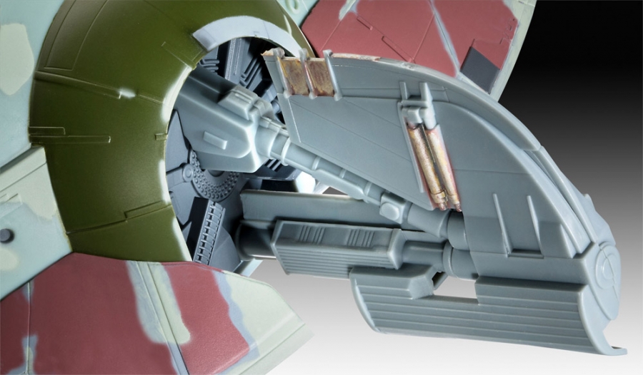 Star Wars Empire Strikes Back Boba Fett's Slave 1 40th Anniversary 1/88 Scale Model Kit by Revell Germany - Click Image to Close