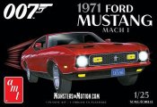James Bond 007 Diamonds are Forever 1971 Ford Mustang Mach 1 1/25 Scale Model Kit AMT Re-Issue