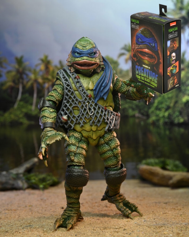 Creature From the Black Lagoon Teenage Mutant Ninja Turtles Leonardo 7" Figure - Click Image to Close