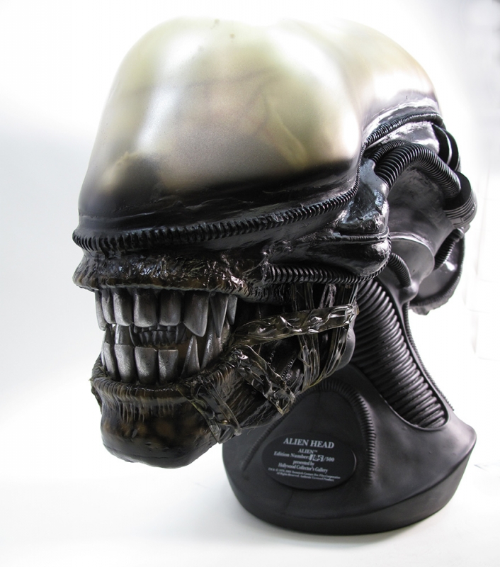 Alien 1979 Alien Big Chap Head Life-Size Prop Replica by Hollywood Collector's Gallery H.R. Giger - Click Image to Close