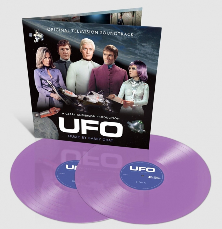 UFO TV Series Soundtrack Vinyl 4 LP Set Barry Gray TEST PRESSING Plus Purple Vinyl Gerry Anderson - Click Image to Close