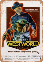 Westworld 1973 Movie Poster 10" X 14" Metal Sign