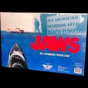 Jaws No Swimming Beach Closed Amity P.D. Wood Sign Prop Replica