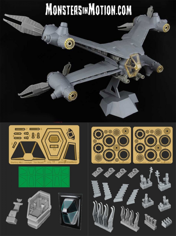 Babylon 5 Starfury MK 1 1/72 Scale Model Kit Deluxe Upgrade Detail Set for Revell - Click Image to Close