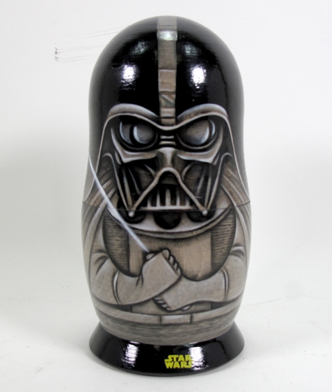 Star Wars Hand Made Hand Painted Wooden Russian Nesting Dolls Import from Russia - Click Image to Close