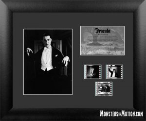 Dracula Bela Lugosi Back Lit Framed Film Cell LIMITED EDITION