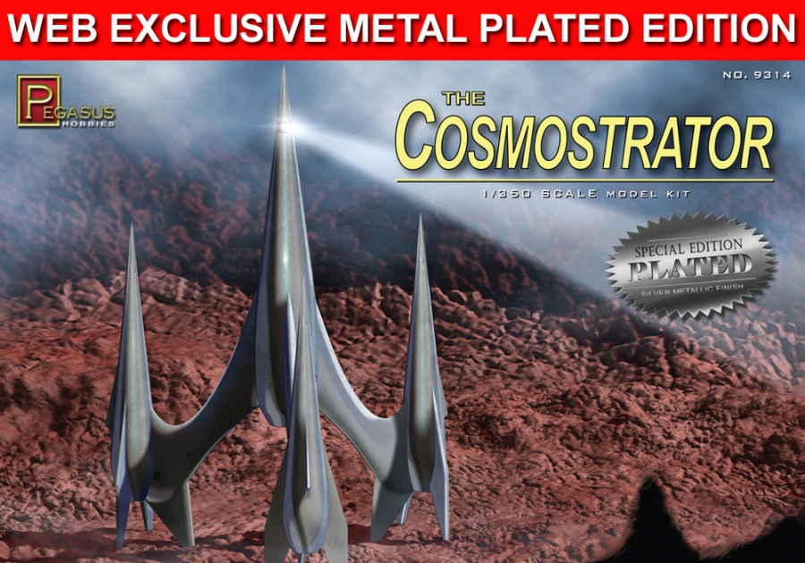 First Spaceship on Venus Cosmostrator 1/350 Scale Model Kit SPECIAL METAL PLATED EDITION - Click Image to Close