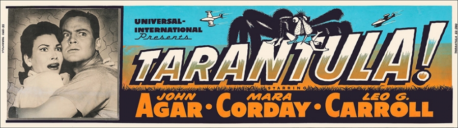 Tarantula (1955) 36" x 10" Theater Banner Poster - Click Image to Close