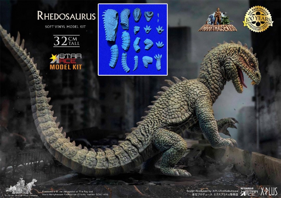 Beast from 20,000 Fathoms Rhedosaurus Vinyl Model Kit by X-Plus - Click Image to Close