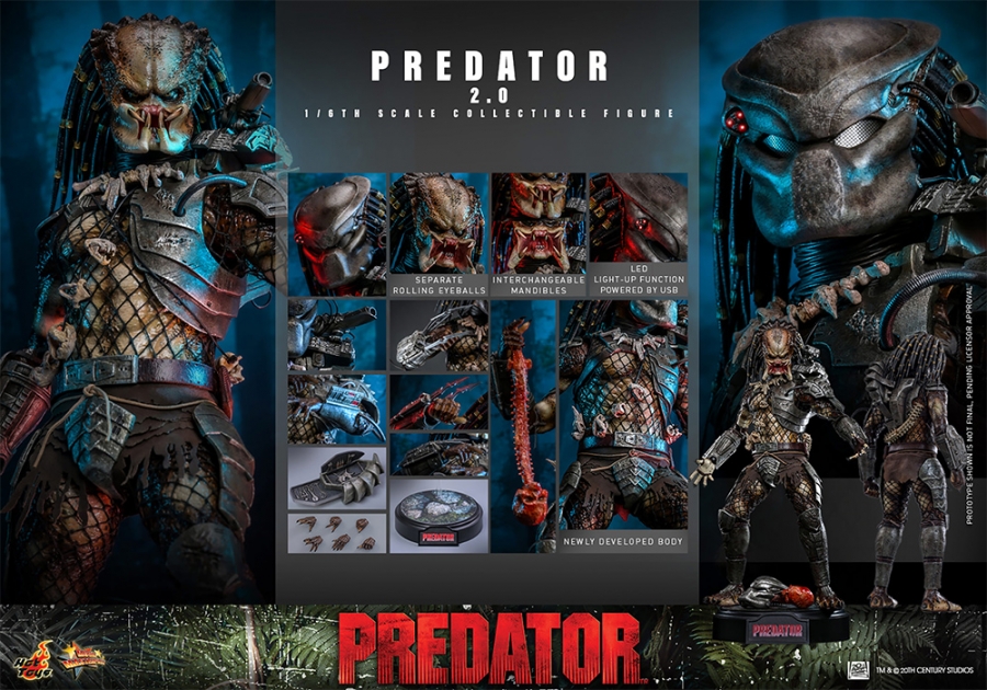 Predator 2.0 1/6 Scale Figure by Hot Toys - Click Image to Close