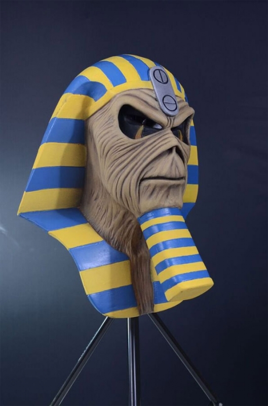 Iron Maiden Powerslave Pharaoh Eddie Latex Pullover Mask - Click Image to Close