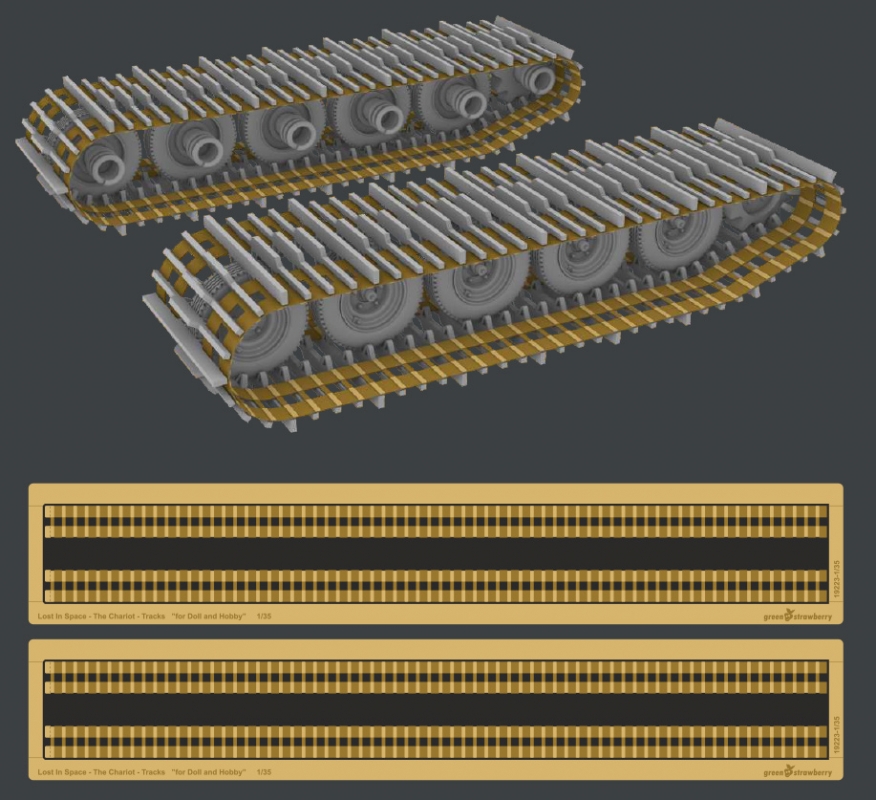 Lost In Space Chariot 1/35 Scale Tracks Upgrade Set Photoetch and Resin Parts - Click Image to Close