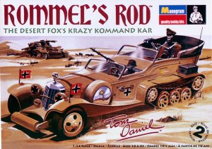 Tom Daniel's Rommel's Rod 1/24 Scale REISSUE Plastic Model Kit OOP