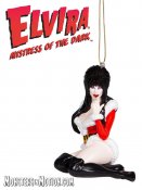 Elvira Mistress of the Dark Elvira Sultry Santa Ornament