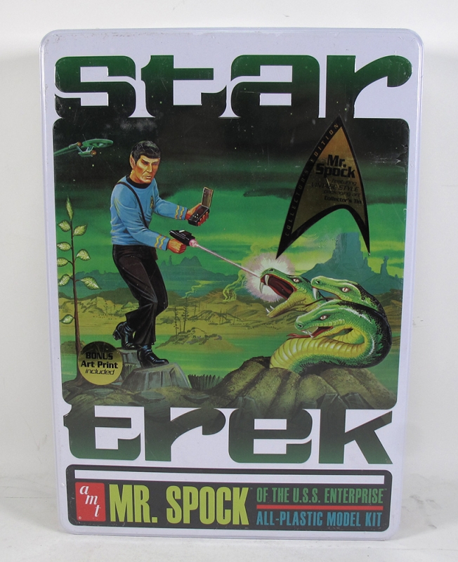 Star Trek Mr. Spock AMT Model Kit in Collector's Tin Sealed MINT - Click Image to Close