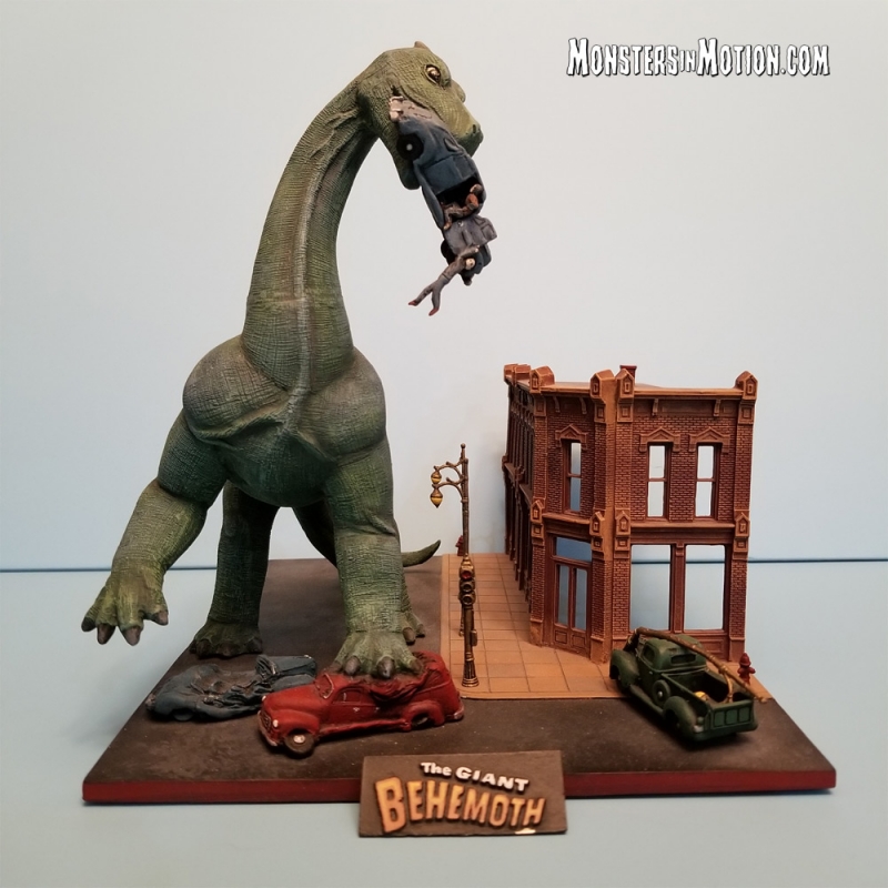 Giant Behemoth 1959 Poster Diorama Model Kit - Click Image to Close