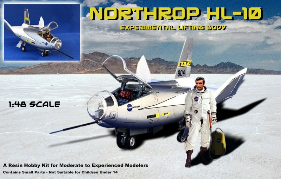 Northrop HL-10 1966 Experimental Lifting Body 1/48 Model Kit - Click Image to Close