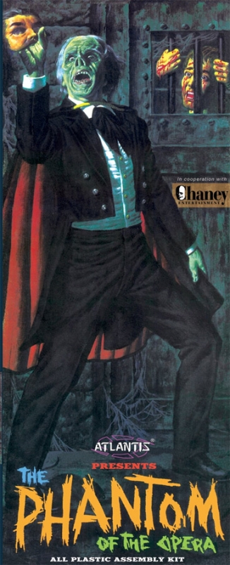 Phantom Of The Opera Lon Chaney 1963 Aurora Re-issue Model Kit by Atlantis - Click Image to Close