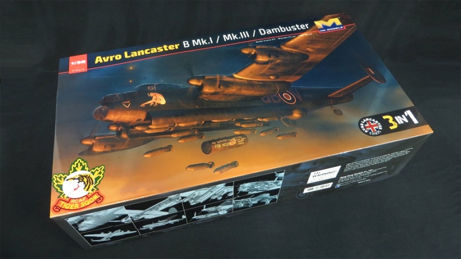 AVRO Lancaster B Mk.I (RCAF) / Mk.III / Dambuster 3-in-1 1/32 Scale Model Kit by HK Models - Click Image to Close