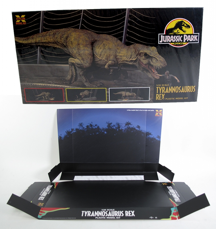Jurrasic Park T-Rex Model Kit and RARE Store Display by X-Plus Japan - Click Image to Close