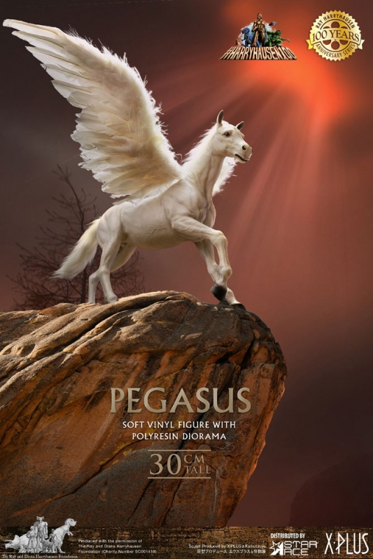 Clash of the Titans Pegasus Horse DELUXE 1/6 Scale Statue by X-Plus/Star Ace Ray Harryhausen 100th - Click Image to Close