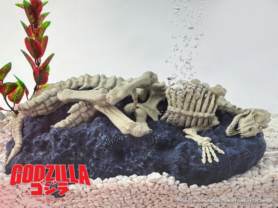 Godzilla 1954 Godzilla Skeleton Fish Tank Aquarium Bubbler - Click Image to Close