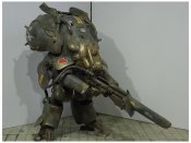 Maschinen Krieger 1/20 Robot Battle V Mk44H L.D.A.U. "Blackknight" (with Hasegawa MK44H Whiteknight Conversion Parts) by Love Love Garden